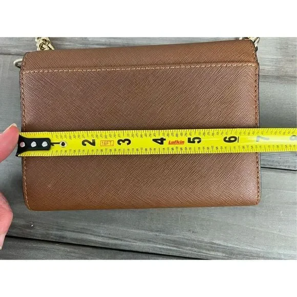 Michael Kors Jet Set Saffiano Leather Tan Crossbody - Picture 9 of 11